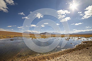 View from the scenic roadÂ toÂ El Tatio Geysers, Chile